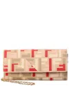 Fendi Roma Ff Wallet On Chain In Neutral