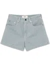 Fendi Women's Denin Cotton Shorts In Blue