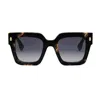 Fendi Square Frame Sunglasses In Black