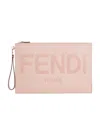 Fendi Roma Large Logo Handbag In Pink