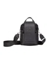 Fendi Roma Leather  Strike Mini One-shoulder Backpack In Black Leather In Black