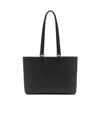 Fendi Roma Logo Embossed Tote Bag In Black