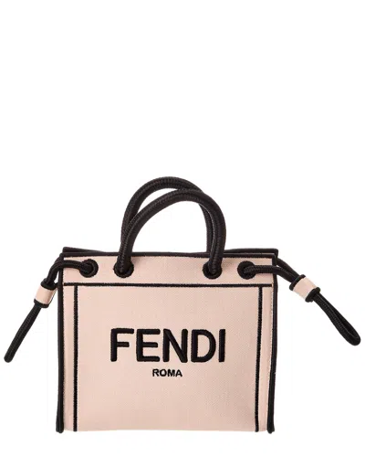 Fendi Roma Mini Canvas Tote