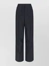 Fendi Light Blue Ff Chambray Pants In Gray