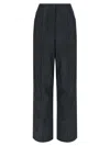 Fendi Light Blue Ff Chambray Pants In Blue
