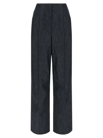 Fendi Blue Roma Patch Jeans