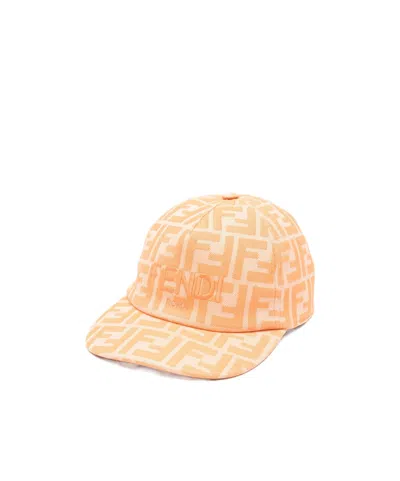 Fendi Roma Pattern Baseball Cap In Brown