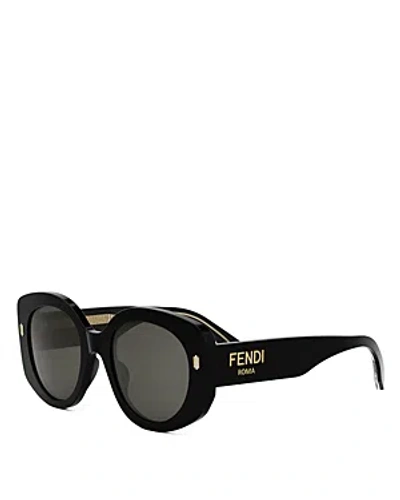 FENDI ROMA ROUND SUNGLASSES, 51MM