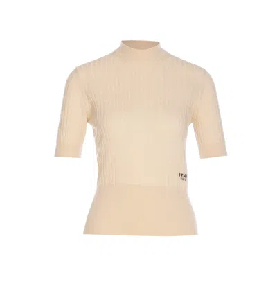 FENDI FENDI ROMA SHORT SLEEVES SWEATER