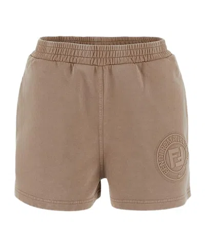 FENDI FENDI LOGO DETAILED SWEAT SHORTS