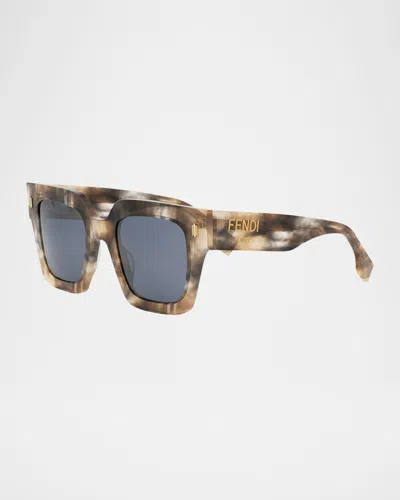 FENDI ROMA SQUARE ACETATE SUNGLASSES