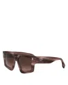 Fendi Roma Sunglasses In Pink/brown