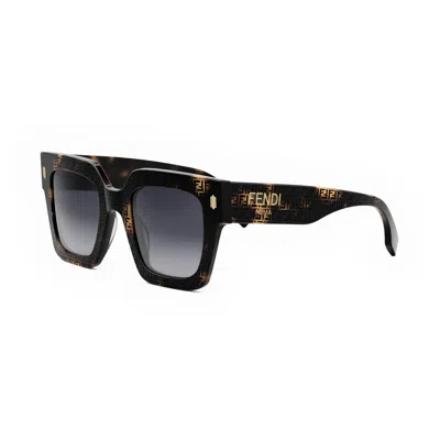 Fendi Roma Square Sunglasses In Brown