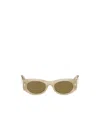 Fendi Beige Roma Sunglasses In Beige Horn / Roviex
