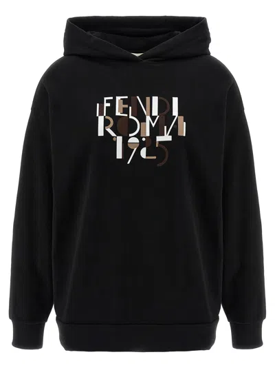 FENDI FENDI ROMA SWEATSHIRT BLACK
