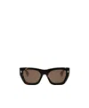 Fendi Roma Tortoiseshell-effect Sunglasses In Brown