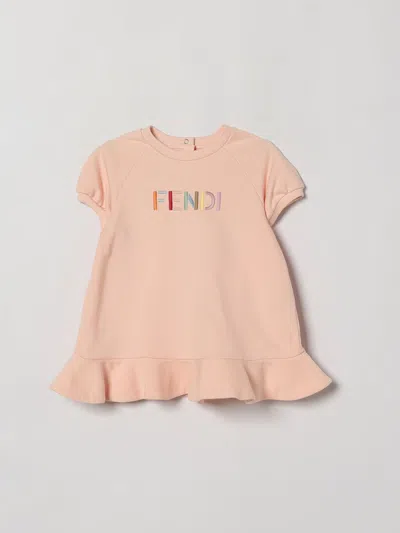 Fendi Babies'  Romper Kids In Pink