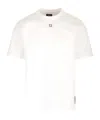 Fendi Ff-plaque Cotton T-shirt In White