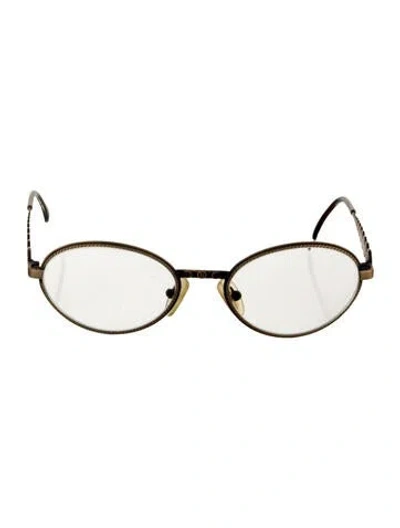 Pre-owned Fendi Round Eyeglasses In Neutral