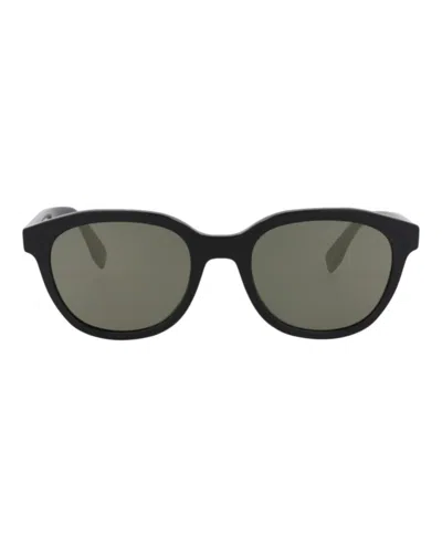 Fendi Round-frame Acetate Sunglasses With Saddle Nose Bridge