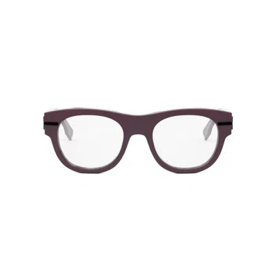 Fendi Round-frame Glasses In Black