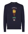 Fendi Round-neck Pullover In Blue