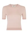 Fendi Round Neck Sweater In Nude