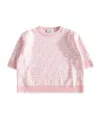 Fendi Round Neck Sweater In Pink