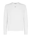 Fendi White Virgin Wool Sweater In White