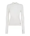 Fendi Round Neck Sweater In White