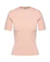 Fendi Round-neck T-shirt In Pink