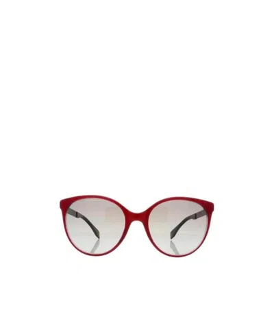 Fendi Round Sunglasses In White