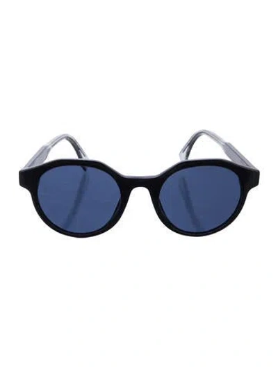 Pre-owned Fendi Round Tinted Sunglasses In Multi