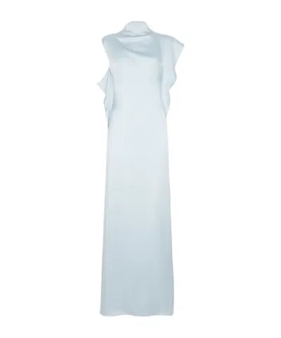 FENDI FENDI TRIM DETAILED SLEEVELESS MAXI DRESS