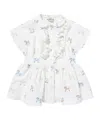 Fendi Ruffled Pattern Dress In White