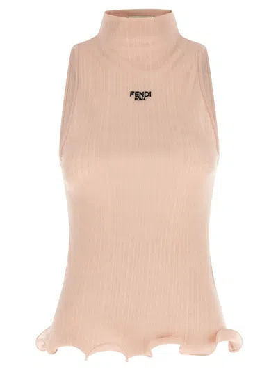FENDI FENDI RUFFLED TOP