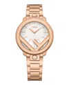 Fendi Run Away Bracelet Watch In Gold