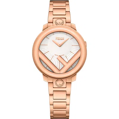 Fendi Run Away Bracelet Watch, 28mm In Rosegold