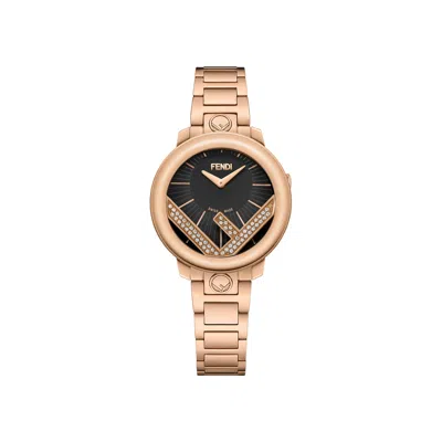 Pre-owned Fendi Run Away Diamond Watch 'rose Gold' | Women's Size Onesize