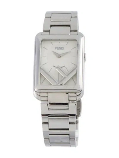 Pre-owned Fendi Run Away Watch, 23mm In Multi
