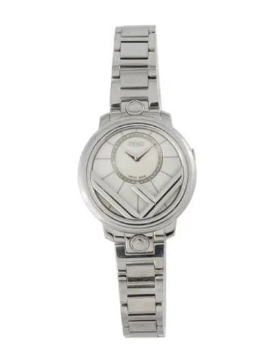 Pre-owned Fendi Run Away Watch, 28mm In Multicolor