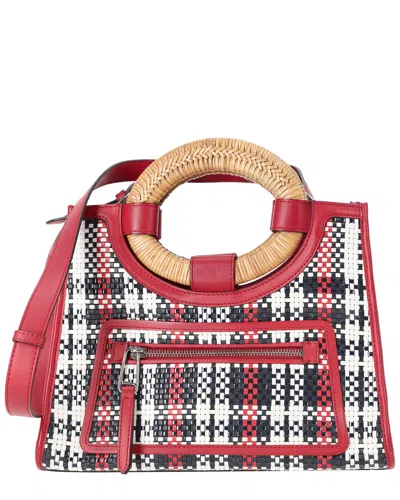 Pre-owned Fendi Runaway Plaid Shopper Tote Bag (authentic Pre-loved)