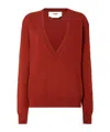 Fendi Rust Cashmere Pullover In Red