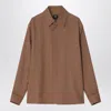 Fendi Rust-coloured Wool Shirt Men In Brown