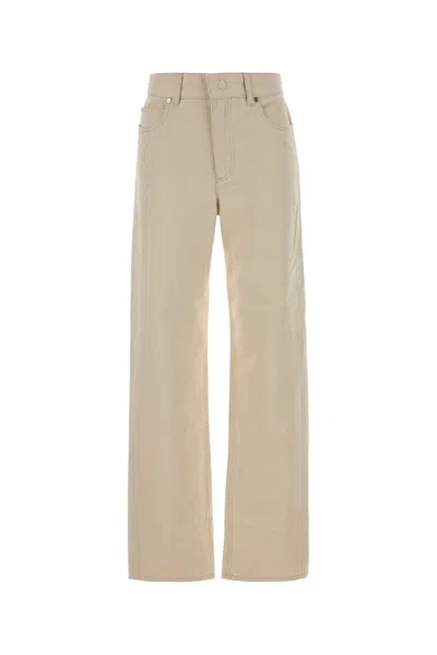 Fendi Sand Denim Jeans In Neutral