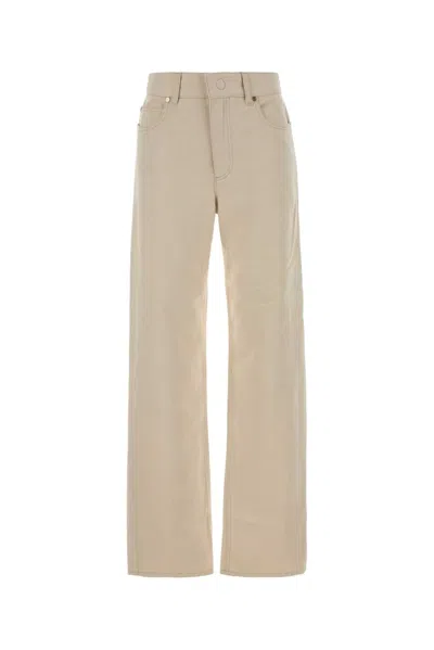 Fendi Sand Denim Jeans In Neutral