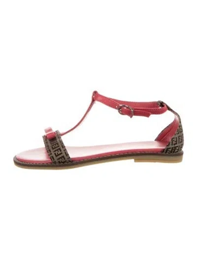 Pre-owned Fendi Babies' Sandal In Brown