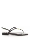 Fendi Ffoldo Python Leather Sandals With Adjustable Ankle Strap In Brown