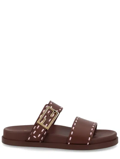 Fendi Sandalo " Feel" In Animal Print