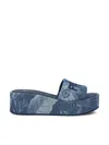 Fendi Sunny Slides With Open Toe And Platform Sole